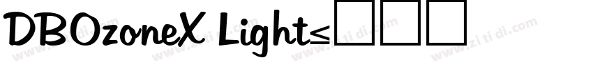 DBOzoneX Light字体转换